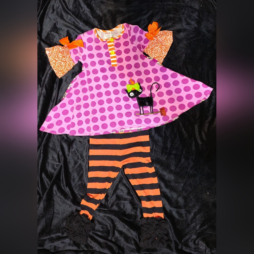 Girls Halloween Two Piece Outfit